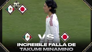 Takumi Minamino deja ir el 1-0 vs México: ¡error que pudo cambiar todo!