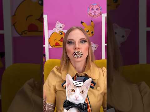 Megan Makes Chocolate Lips | Ice Cream 🍦 with Chocolate #reaction #cat #funnyhacks