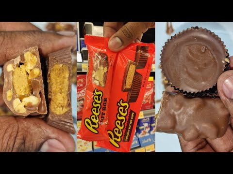 American Brand Reese's 1. Peanut Butter Cups And 2.Peanut Bar 😍😋#shorts #malayalam #chocolate