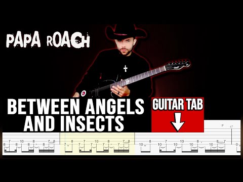 【PAPA ROACH】[ Between Angels and Insects ] cover by Masuka | LESSON | GUITAR TAB