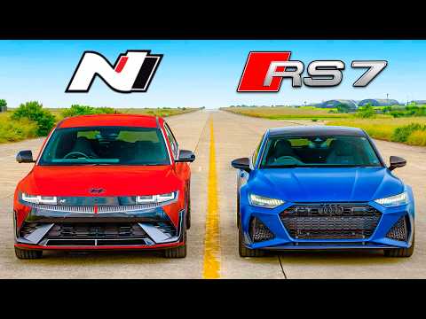 Audi RS7 Performance vs IONIQ 5 N: ARRANCONES