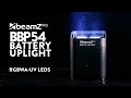 2x BeamZ BBP54 Weatherproof Battery Powered Wireless Uplight Package