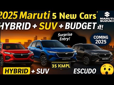 5 New Upcoming Maruti Cars | e-Vitara, Micro SUV, Escudo Suv , 7 Seater Grand vitara Launching Soon!