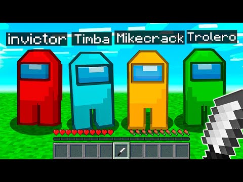 JUGAMOS a AMONG US en MINECRAFT😂🔪 EL MEJOR IMPOSTOR de AMONG US en MINECRAFT
