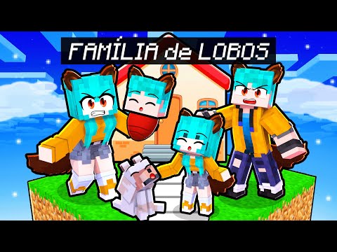 Tenho UMA FAMÍLIA de LOBOS no Minecraft!