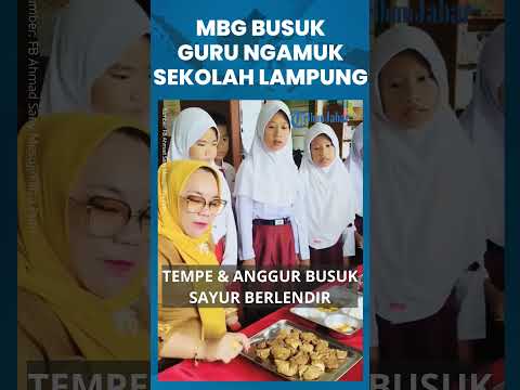 Viral! Guru Ngamuk, MBG Tak Layak di SDN 3 Sindang Sari Lampung Utara