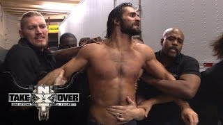 Seth Rollins tras bastidores expulsado de NXT TakeOver San Antonio