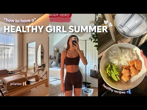 HEALTHY GIRL SUMMER ROUTINE 🍵🧘🏼‍♀️ workout routine, healthy eating, & early mornings!
