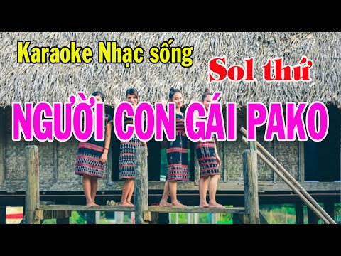 Karaoke nhạc sống NGƯỜI CON GÁI PAKO [ Sol thứ]