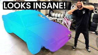 Picking my car up from PAINT! - I let my painter pick the color..