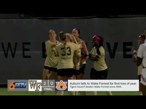 Auburn Soccer can't keep up with Wake Forest for first loss of the season.