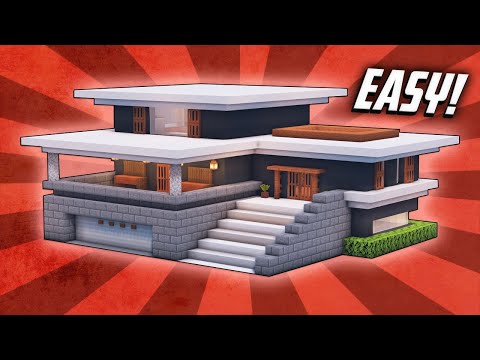 Minecraft: How To Build A Large Modern House Tutorial (#32)