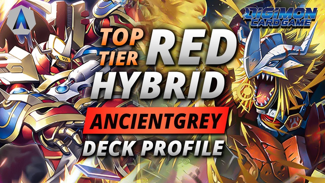 Digimon TCG! AncientGreymon Red Hybrid Deck Profile & In-Depth Guide + Combos! (BT7 English Format)
