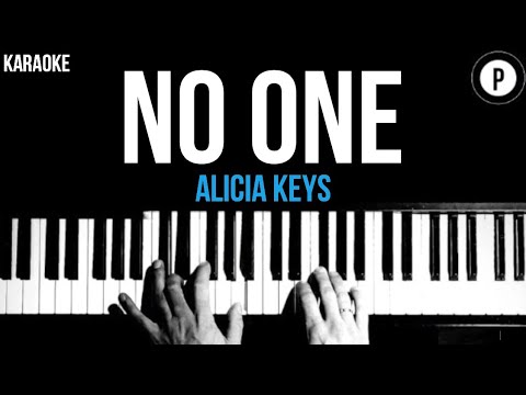 Alicia Keys – No One Karaoke SLOWER Acoustic Piano Instrumental Cover Lyrics