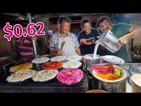 $1 Indian Street Food - CHEAPEST and Best Food in Bengaluru, India!!