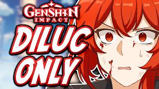 Can You Beat Genshin Impact Only Using Diluc??!!
