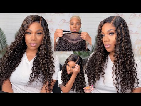 Beginner Friendly Lace Wig Install Tutorial | Glueless Pre-Colored Brown Highlight Wig | Luvme Hair