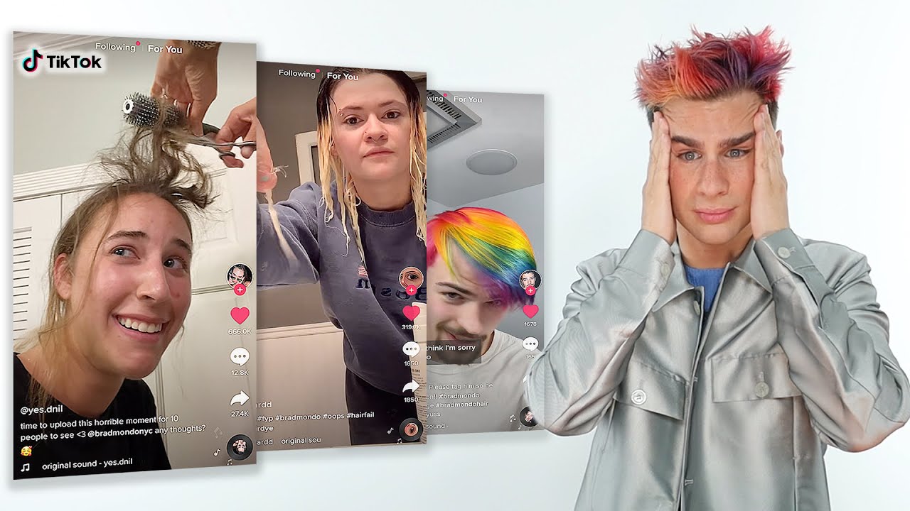 Hairdresser reacts to tiktoks addressed to me