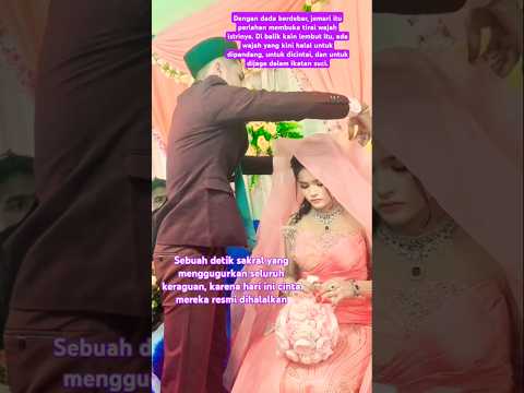 Detik Sakral Saat Tirai Wajah Dibuka Sang Suami #shorts