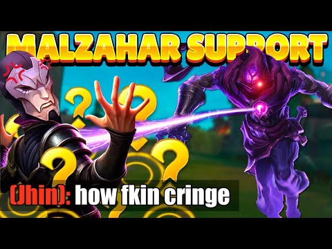 ¡MALZAHAR SUPPORT Hace RAGEAR al JHIN ENEMIGO! 😂