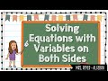 Solving Equations with Variables on Both Sides