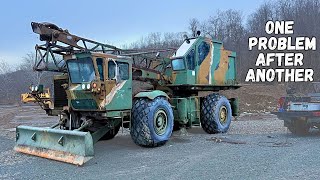 1960s MILLITARY Crane has been sitting ITS ENTIRE LIFE! Only 81 Original Hours! Will it RUN & Drive?