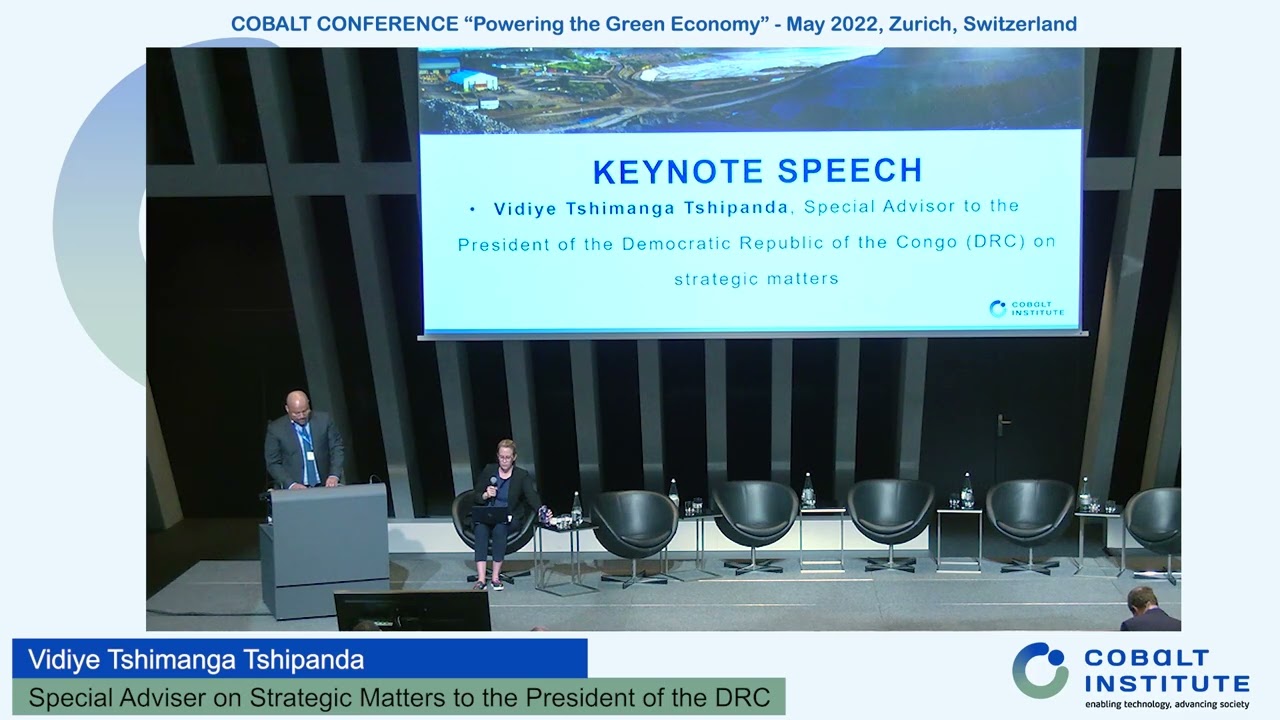 Cobalt Congress 2022 Day 1 – Keynote Speech: Vidiye Tshimanga Tshipanda, Special Adviser on Strategic Matters to President DRC