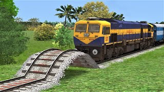 🔴Trains vs Massive Speed Bumps – Train Simulator | Indian Railways | Train Speed Breakers