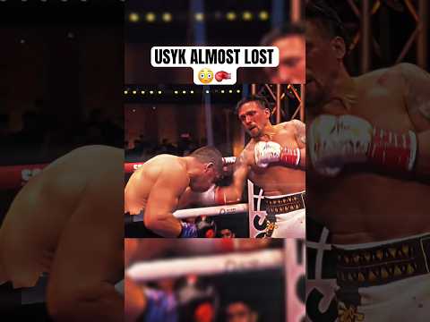 Usyk almost LOST😳🥊 #boxing #oleksandrusyk #usyk #boxinghighlights #knockout #fighting