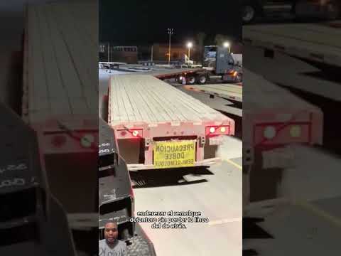 😱Solo 1 de cada 100 choferes puede hacer esto! La maniobra en reversa😳 #automobile #troquero