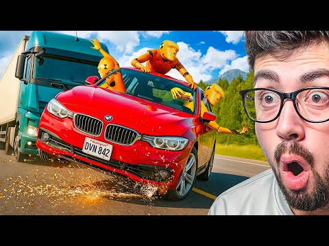 ACCIDENTES EN ADELANTAMIENTOS EXTREMOS 💥 | BeamNG Drive
