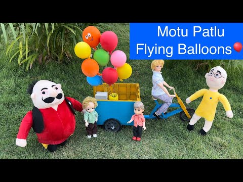 மண்வாசனை Episode |  Motu Patlu Flying in Balloons 🎈  |  #classic mini food #chintu #bunty #nancy