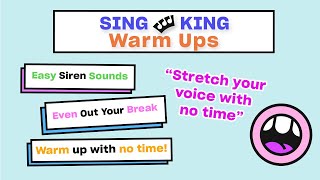 Super Quick Siren Vocal Warm Up ✨ for if you have no time to spare #vocalwarmup #warmup #singing