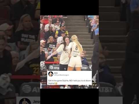 Caitlin Clark trolling Sophie Cunningham like she’s the coach 😭