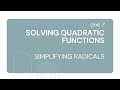 Simplifying Radicals: Key Concepts and Techniques
