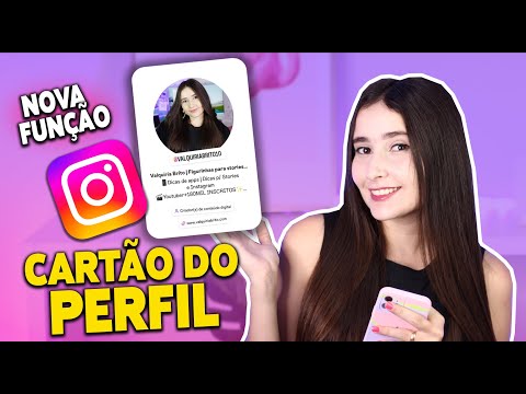 Chegou! CARTÃO DO PERFIL, veja como fazer o seu!