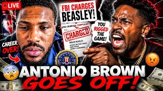 Antonio Brown RIPS Malik Beasley On LIVE After FBI Charge Him For Rigging NBA