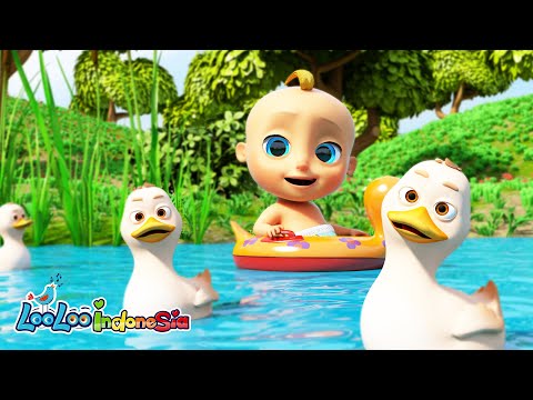 🦆 Lima Bebek Kecil - Lagu Anak 4K Kompilasi - LooLoo Bahasa Indonesia