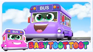 Bánh Xe Trên Xe Buýt | Bài Hát Hoạt Hình Đầy Màu Sắc Dành Cho Trẻ Mẫu Giáo - Baby Toot Toot