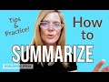 Tips for Effective Summary Writing