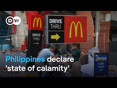 YouTube video thumbnail: Magnitude 6.9 Earthquake Leaves at Least 69 Dead in the Philippines