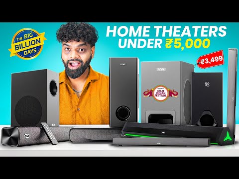 Don’t Miss! Home Theater Under ₹5,000 🎶 Flipkart BBD + Amazon Deals 2025