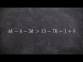 Combining Like Terms and Inequalities