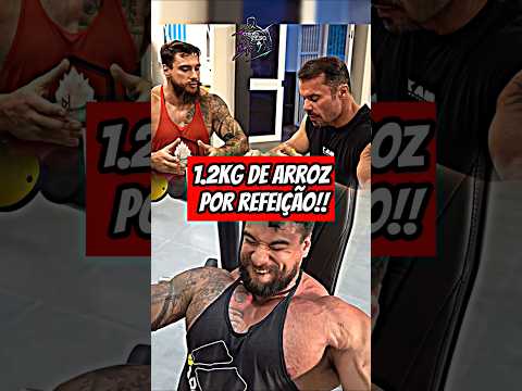 1.2kg de arroz por Refeição!! 💪🏻🔥 #musculação #academia #treino #fisiculturismo #shorts