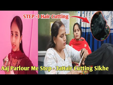 Step 3 Hair Cutting | Beauty Parlour course | Official Raveena Vlogs