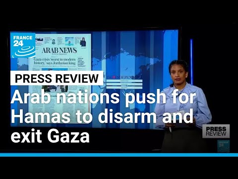 YouTube video thumbnail: Arab Nations Call on Hamas to Disarm and Relinquish Control of Gaza