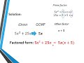 Factoring Polynomials and GCMF