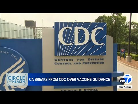 YouTube video thumbnail: California Breaks From CDC Over Vaccine Guidance