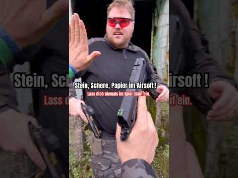 Dieses Stein, Schere Papier war gemein !  😢 #airsoftshorts #airsoft #airsoftgermany #funnymoments
