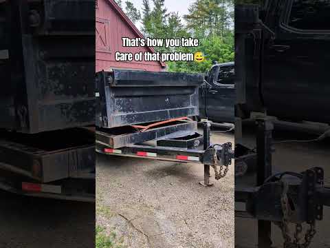fixing a roofing shovel with a dump trailer #diy #wood #roofing